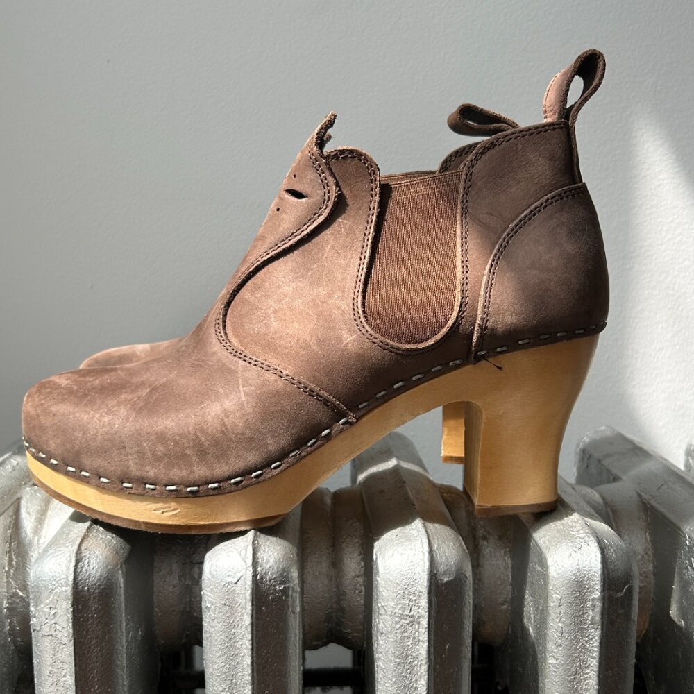 Swedish Hasbeens Toffel Clog Boots Size 38 - image 3